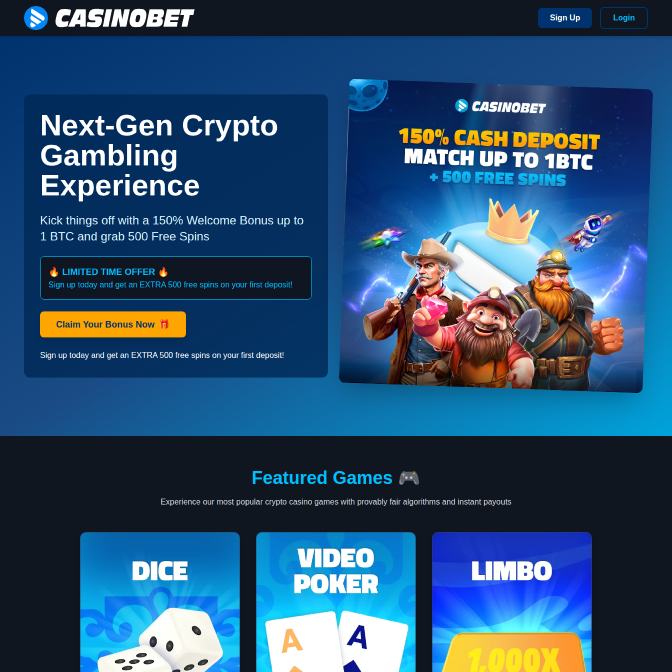 Community presale landing example